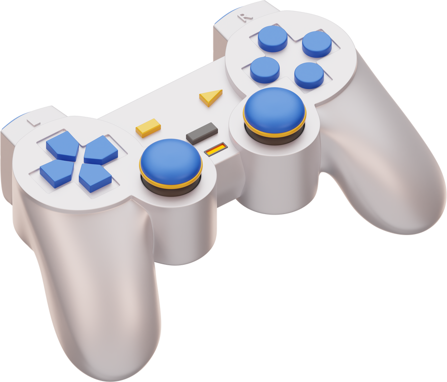 Playstation Joystick 3D Icon